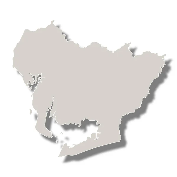 Japonsko mapa prefektury ikona — Stockový vektor