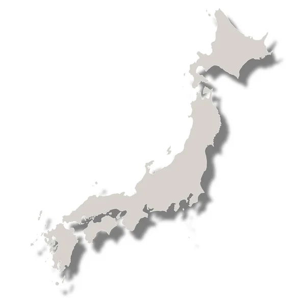 Japonsko mapa prefektury ikona — Stockový vektor