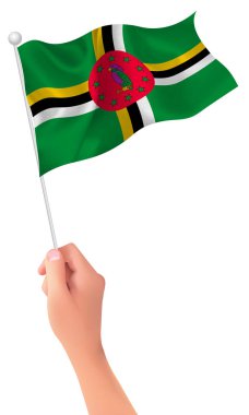 Dominika bayrak el simgesi