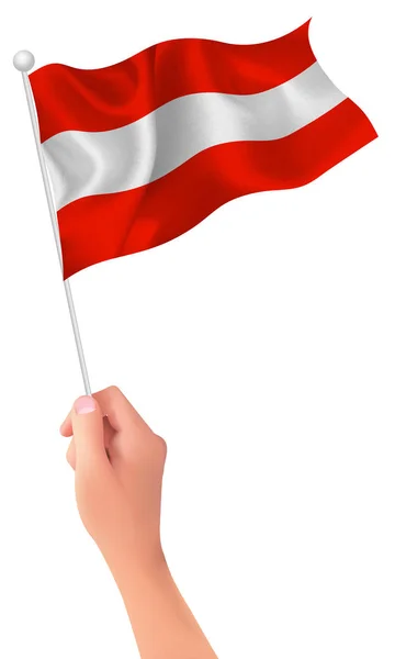 Ikone der österreichischen Flagge — Stockvektor