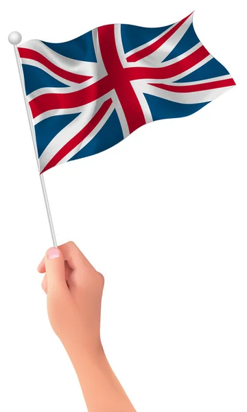 Bandera de Inglaterra icono de mano — Archivo Imágenes Vectoriales