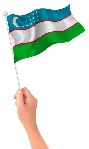 Значок флага Узбекистана — стоковый вектор