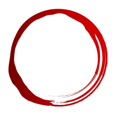 Kırmızı daire Japon kağıt simgesi