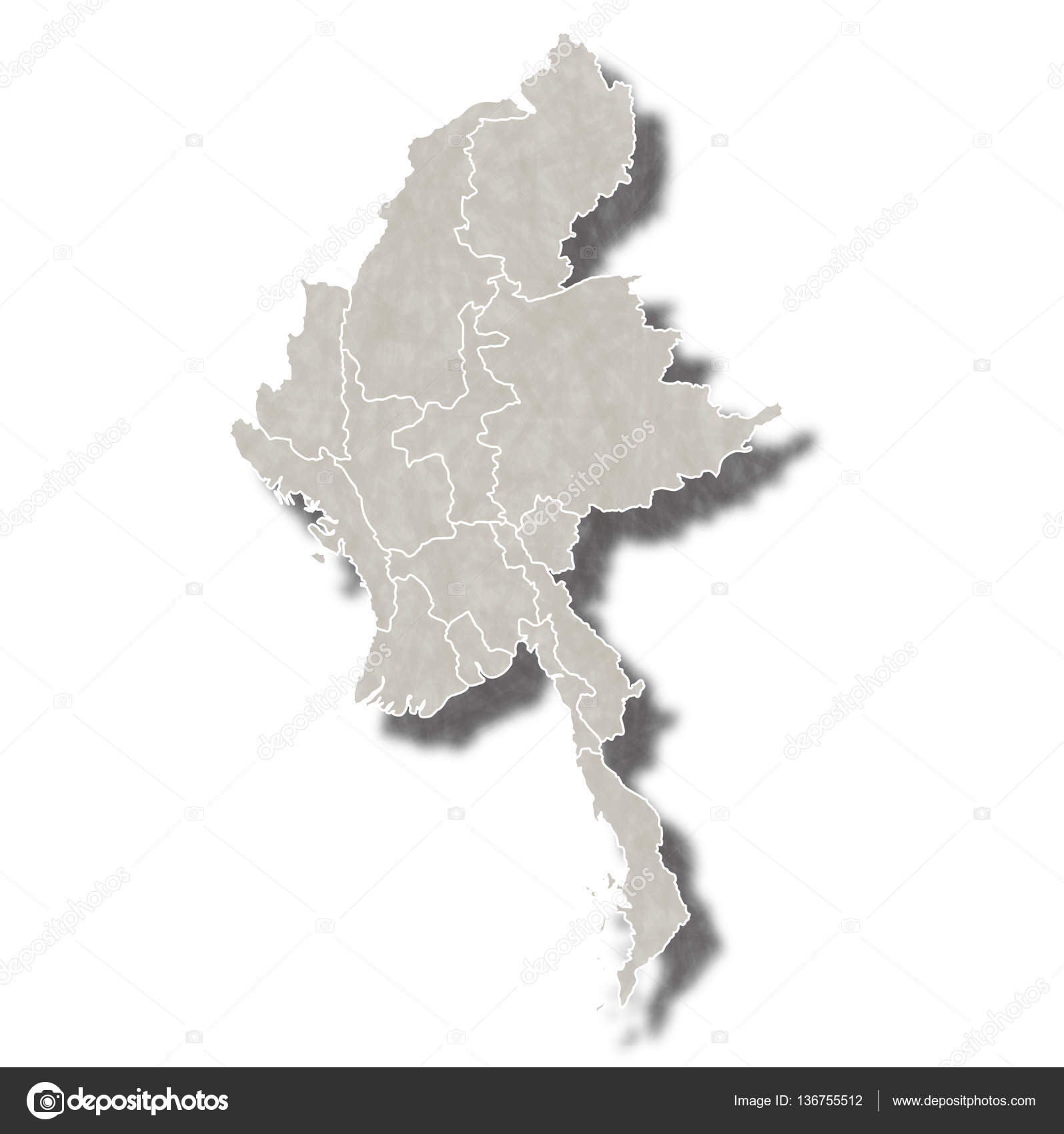 미얀마 지도 도시 아이콘 — 스톡 벡터 © JBOY24 #136755512