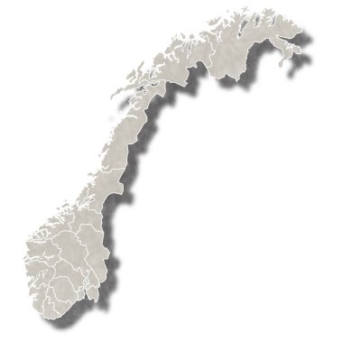 Norveç harita şehir simgesi