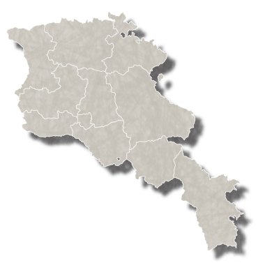 Ermenistan harita şehir simgesi