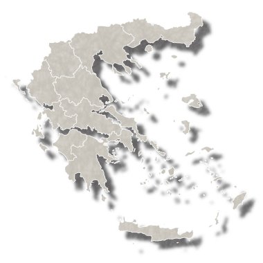 Yunanistan harita şehir simgesi
