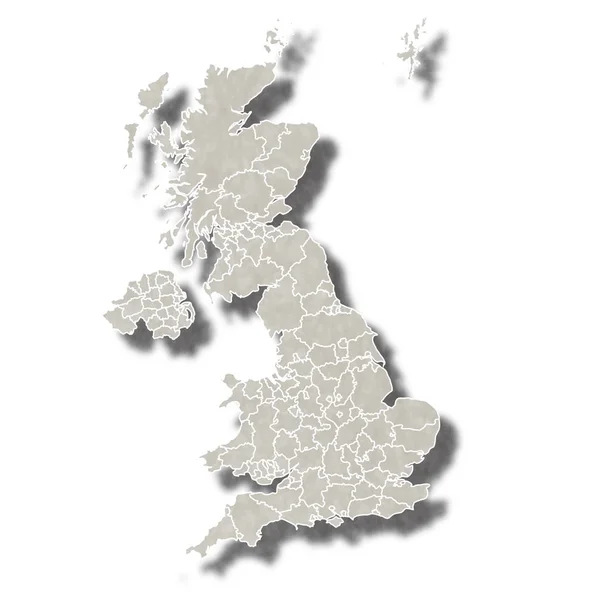 İngiltere harita şehir simgesi — Stok Vektör