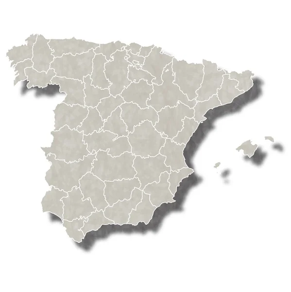 Spanien karta city ikonen — Stock vektor