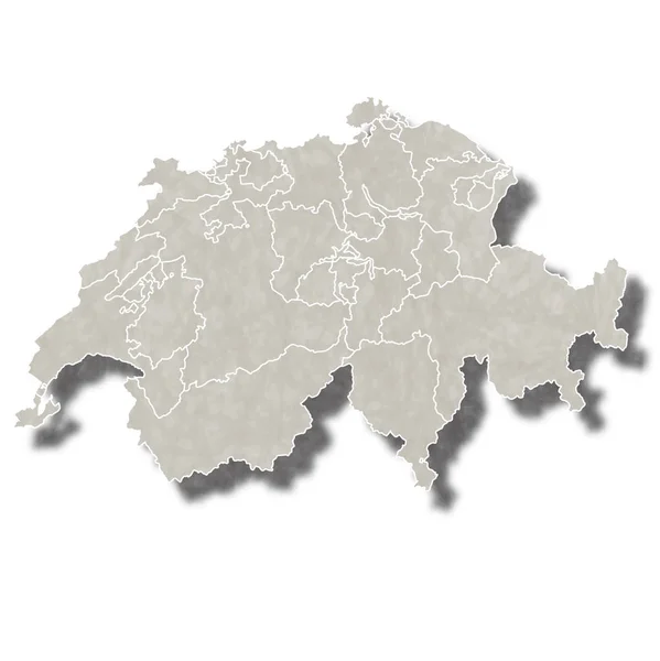 Suisse carte icône de la ville — Image vectorielle