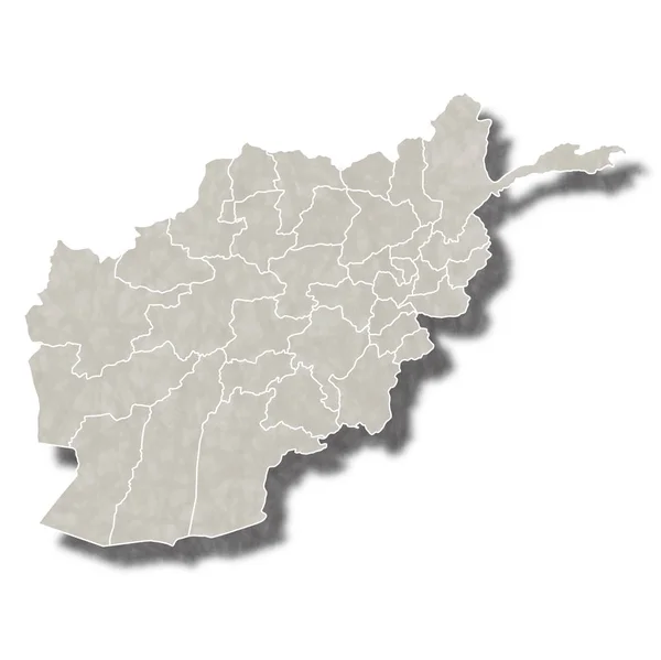 Afghanistan kaart stad icoon — Stockvector