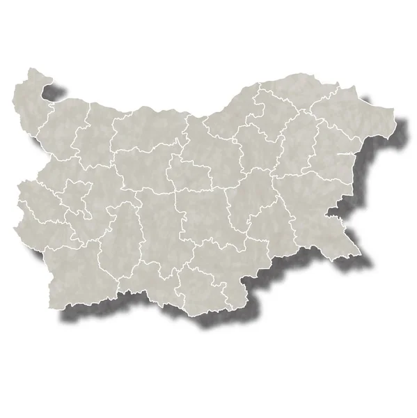 Bulgaria map city icon — Stock Vector