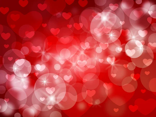 Corazón de San Valentín Fondo óptico — Vector de stock