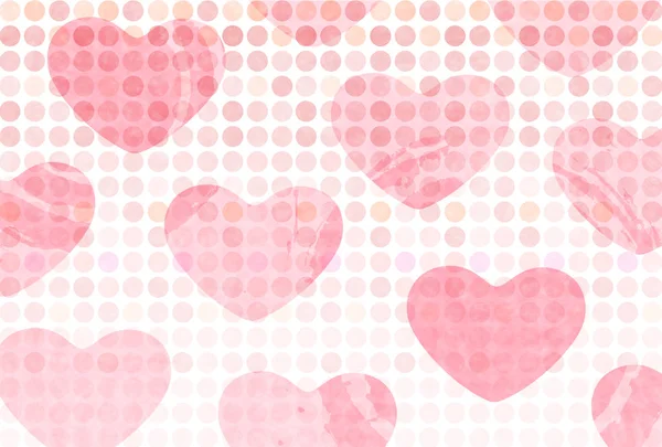 Valentine's Heart Japanese paper background — Stock Vector