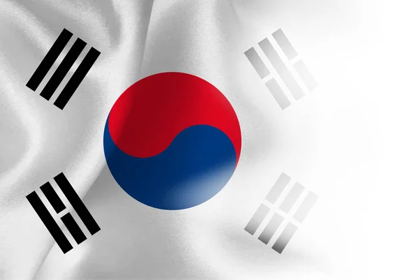 Fondo de bandera nacional de Corea — Archivo Imágenes Vectoriales