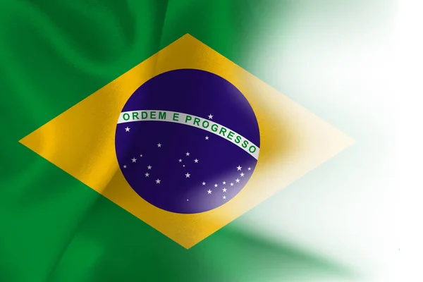 Фон национального флага Бразилии — стоковый вектор