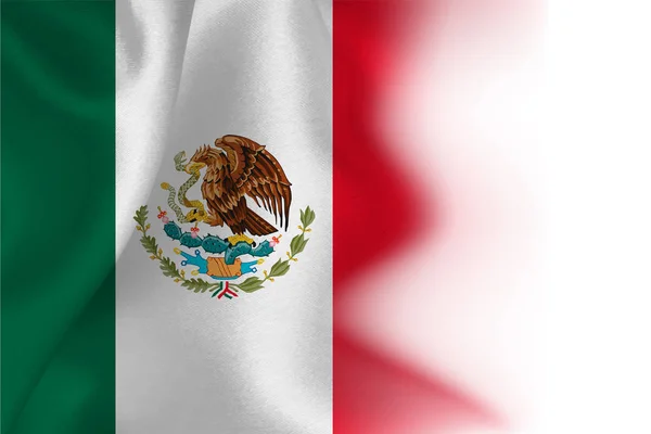 Tle Flaga narodowa kraju Meksyk — Wektor stockowy