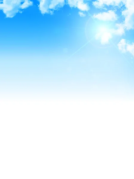 Ciel bleu ciel paysage fond — Image vectorielle