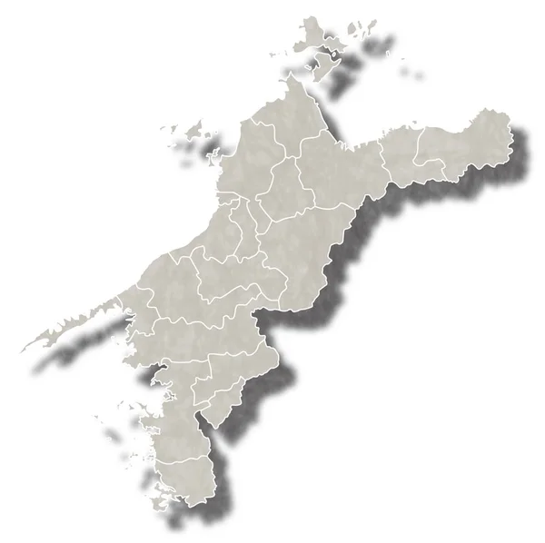 Ehime Japão mapa ícone —  Vetores de Stock