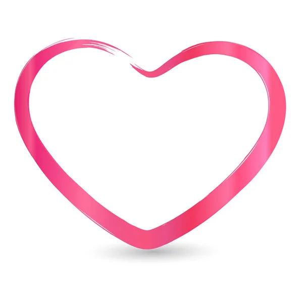 Valentin szív képkeret ikon — Stock Vector