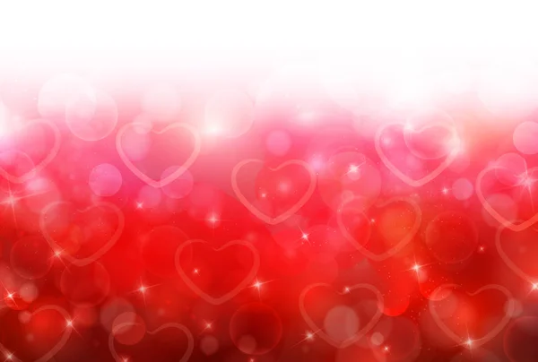 Corazón ligero de San Valentín Fondo — Vector de stock