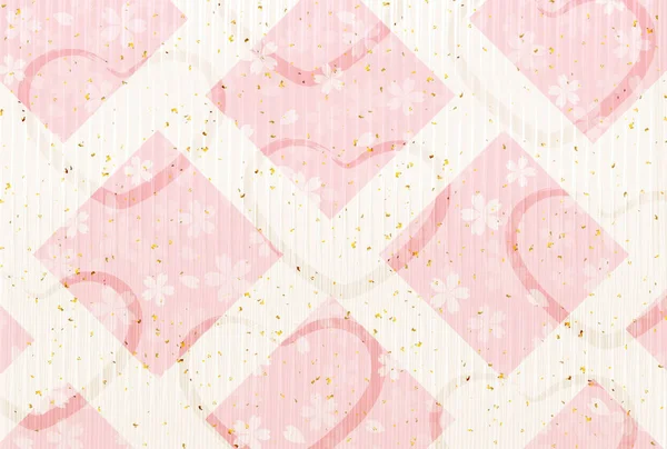 Valentine Cherry fond de coeur — Image vectorielle