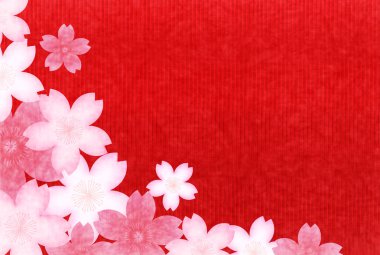 Kiraz bahar Japon kağıt arka plan