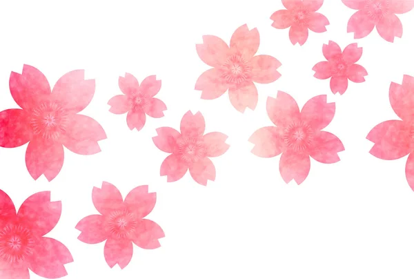 พื้นหลังกระดาษญี่ปุ่นฤดูใบไม้ผลิเชอร์รี่ — ภาพเวกเตอร์สต็อก