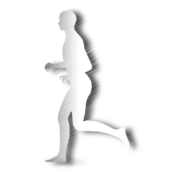 People men running icon — Stock Vector