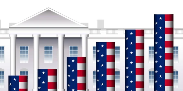 График Американского Белого дома — стоковый вектор