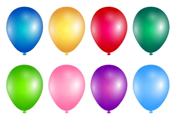 Ballon bunte Farbe Symbol — Stockvektor