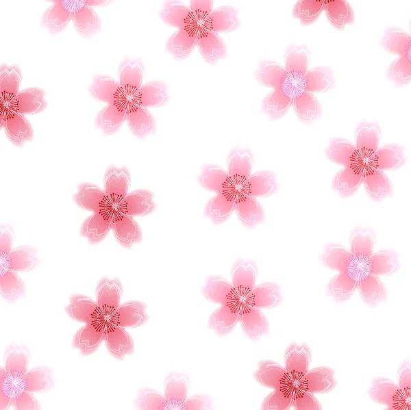 Fondo de flor de primavera de cereza — Vector de stock