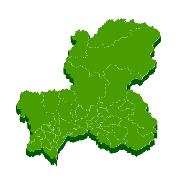 Prefettura di Gifu Mappa icona della cornice — Vettoriale Stock