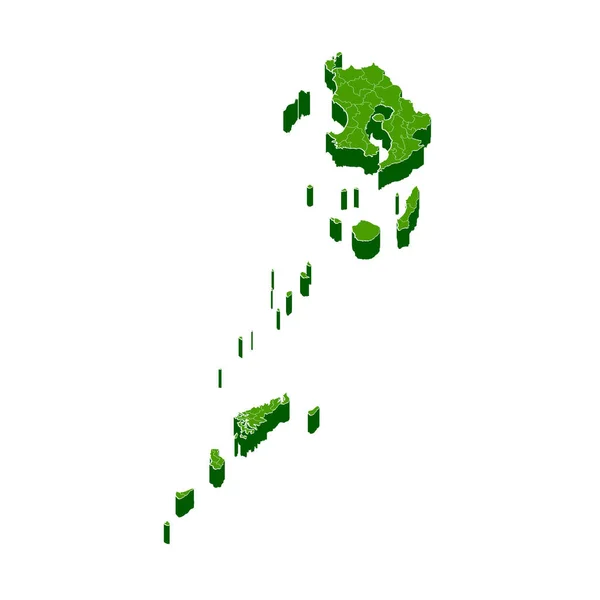 Kagoshima prefecture Map frame icon — Stock Vector