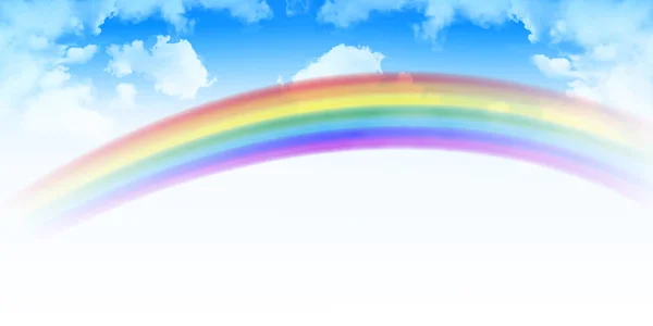 Arc-en-ciel décor coloré fond — Image vectorielle