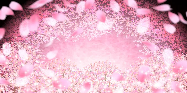 Cherry spring flower background — Stock Vector