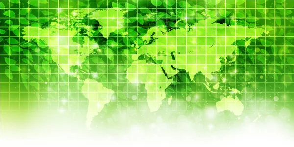 Dünya Haritası yeni yeşil arka plan — Stok Vektör