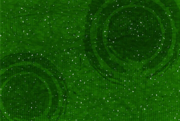 Papel japonés verde fresco fondo verde — Vector de stock