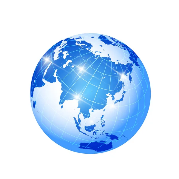 地球世界海图标 — 图库矢量图片