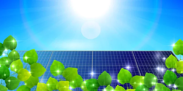 Solar friss zöld ég háttere — Stock Vector