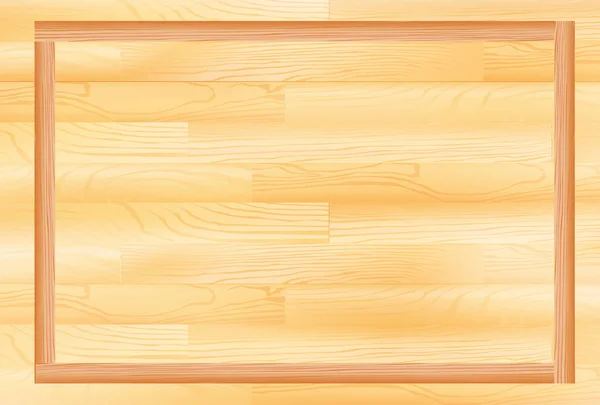 Fondo de marco de grano de madera — Vector de stock