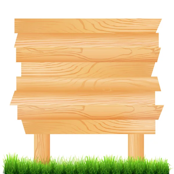 Holzmaserung Schild Symbol — Stockvektor