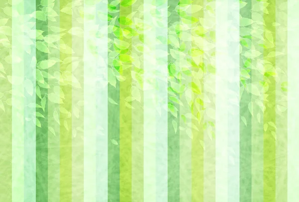 Feuille verte fraîche fond vert — Image vectorielle