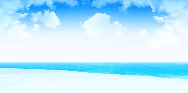 Hav-landskap sommaren bakgrund — Stock vektor