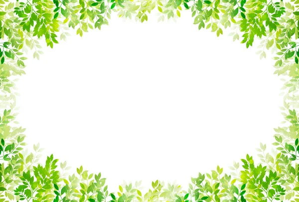 신선한 녹색 잎 녹색 배경 — 스톡 벡터