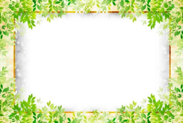 Maple fresh green tree background — Stock Vector