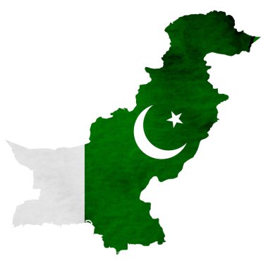 Pakistan harita ulusal bayrak simgesi