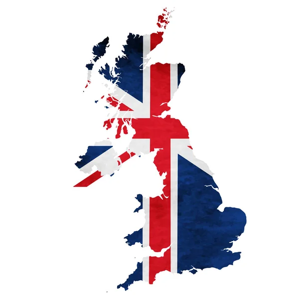 Mapa de Inglaterra Icono de bandera nacional — Vector de stock