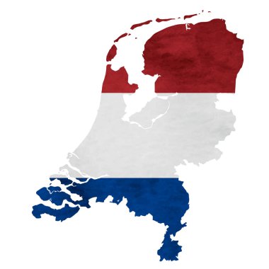 Hollanda harita ulusal bayrak simgesi