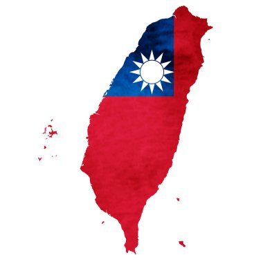 Tayvan harita ulusal bayrak simgesi